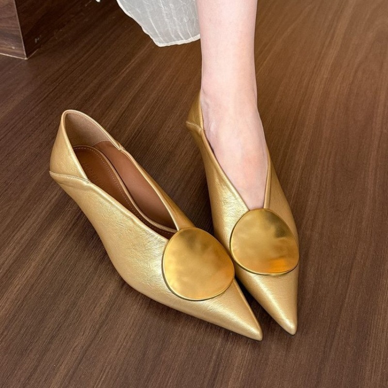 Womens Heels - 2025 Spring Summer Pointed Toe Footwear