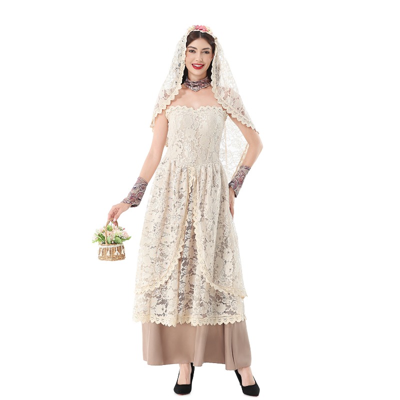 Women Vintage Lace Maxi Dress  - огляд і ціна Lace Dress