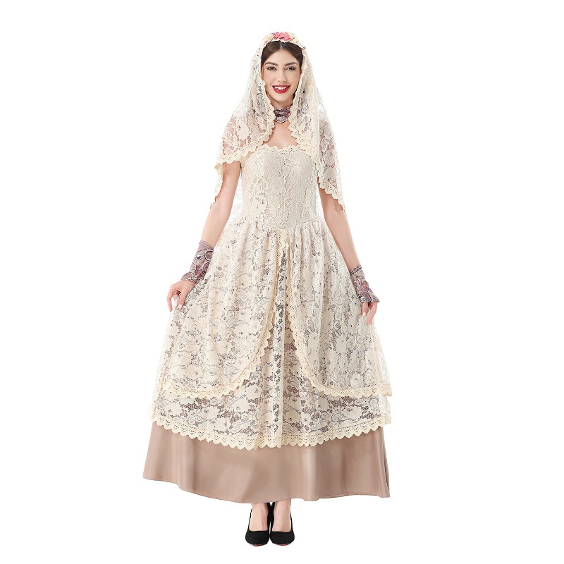 Women Vintage Lace Maxi Dress  - огляд і ціна Lace Dress