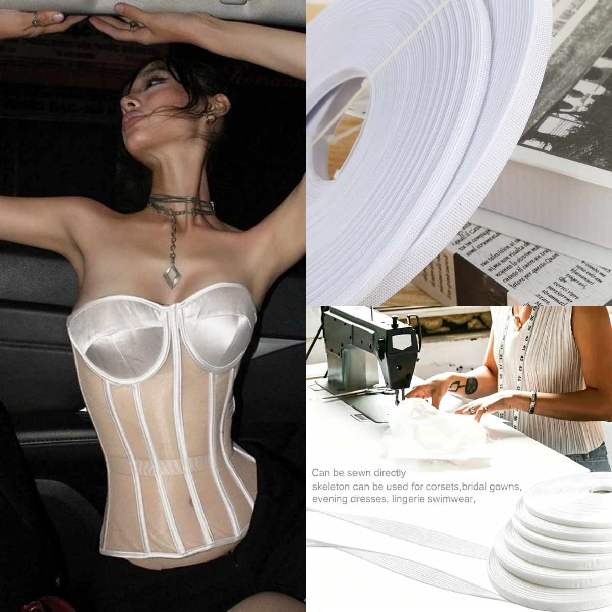 Polyester Fish Boning Tape Cri - огляд і ціна Wedding Dress