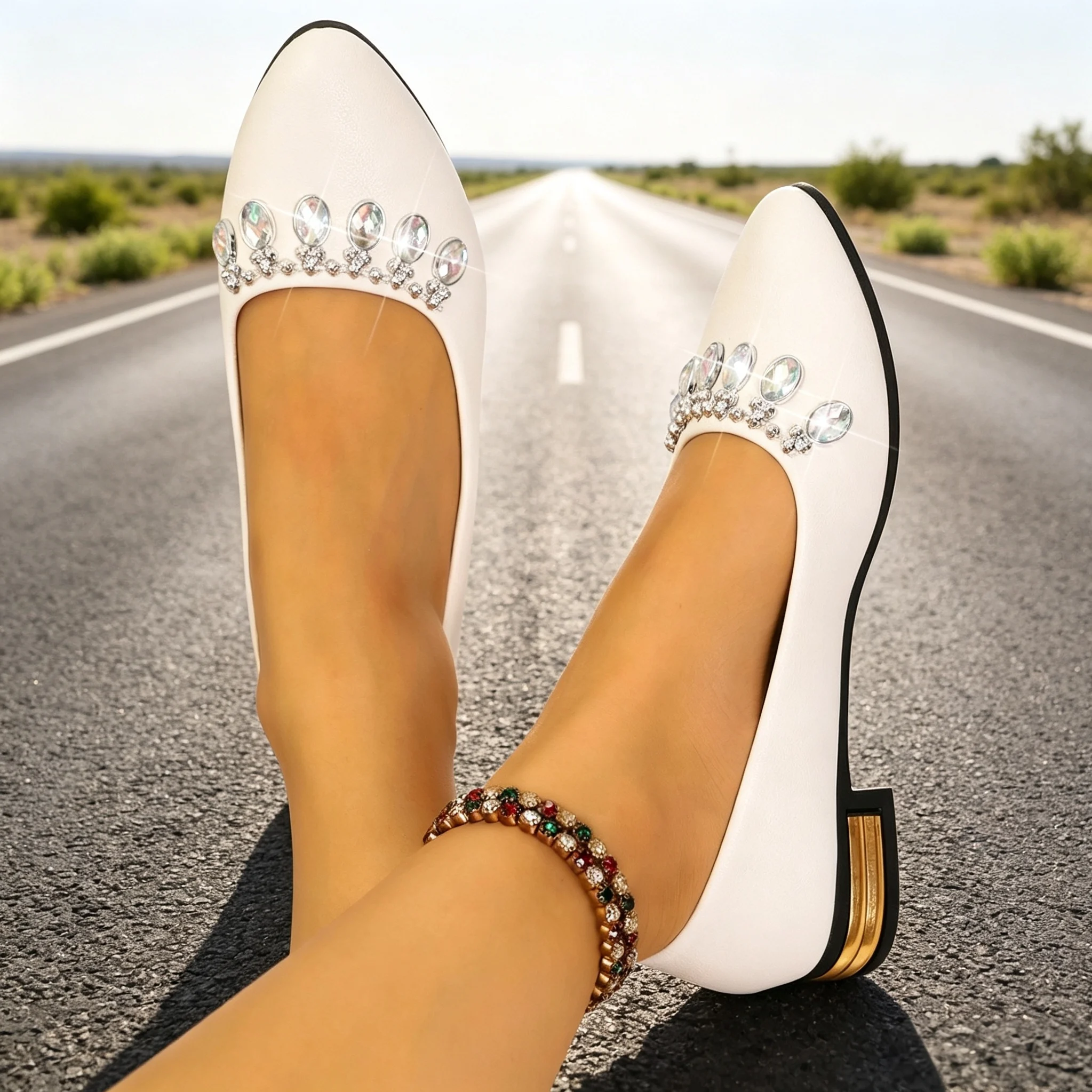 Women Flats Pointed Toe Ballet - огляд і ціна Womens Heels