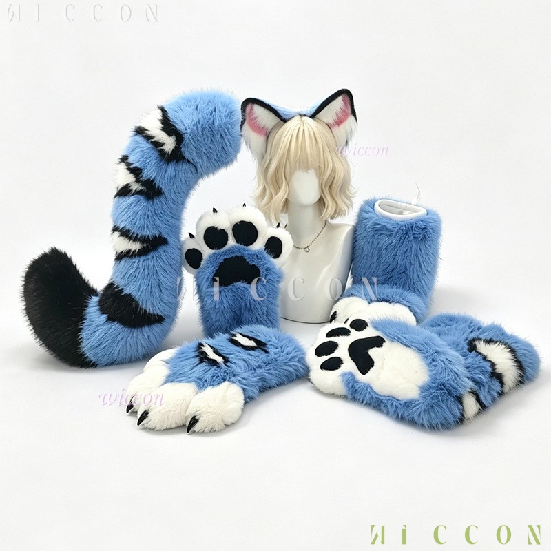Derpyy Blue Tiger Fursuit Ears - огляд і ціна Formal Dress