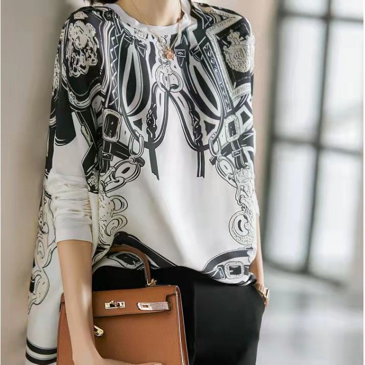 Simulated Silk Top with Drapin - огляд і ціна Silk Blouse