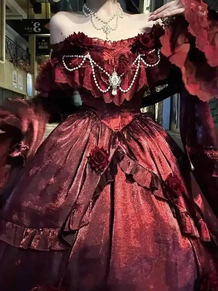 Beauty Princess Dress Red Loli - огляд і ціна Formal Skirt